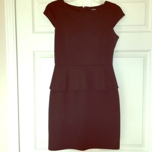 Black peplum dress